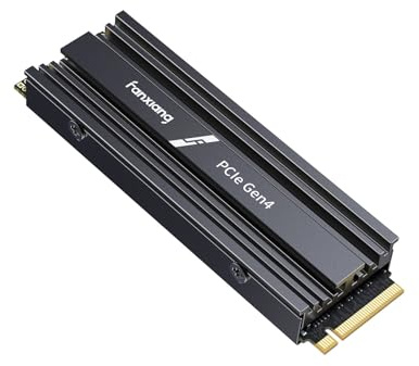 fanxiang SSD NVMe para juegos de 500 GB para PS5 con disipador de calor, hasta 6300 MB/s M.2 SSD PCIe Gen 4 SSD Expansión de almacenamiento compatible con PS5, unidad interna de estado sólido para