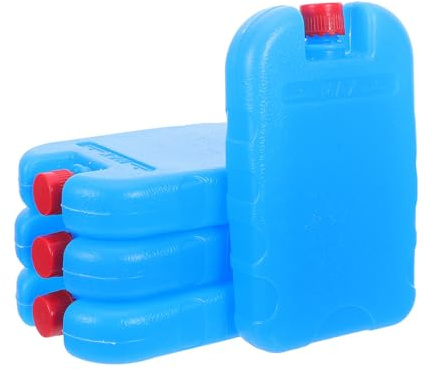 Beavorty Lot de 4 Blocs de Glace pour Climatiseur Mobile en Pe 250ml, pour Fête Estivale et Réfrigération Temporaire Lors D'événements en Extérieur