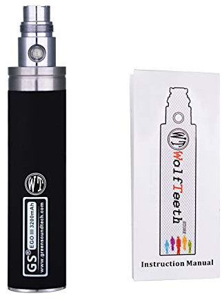 WOLFTEETH Genuine GS EGO III 3200mAh Super Huge Battery 510 E-Shisha E-Cigarette Lumia Edition(0ml Nicotine Free/Black 1151)