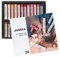 Honsell 47644 - Jaxell Soft Pastellkreiden als 24er Themen Set Porträt, satte Farben, für flächiges und präzises Arbeiten, für Künstler, Hobbymaler, Schule, Kunstunterricht, Ausbildung
