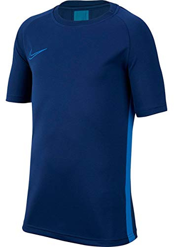Nike Kid's Dri-FIT Academy Short-Sleeve Football Top, Coastal Blue/Light Photo Blue/Light Photo Blue, L