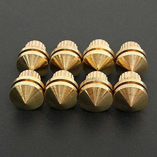 MASUNN 8Pcs Hifi M8 Cuivre Haut-Parleur Suspension Pointes Isolement Stands Pieds Pads Base