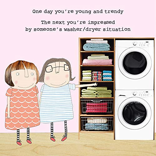 Rosie Made A Thing Washer Dryer Greeting Card (14.5 x 14.5 cm)