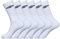 Chaussette Homme Sport Résistantes - Lot de 6 - Chaussettes Hautes Homme, Tennis, Confortables, Blanc, Taille 43/46