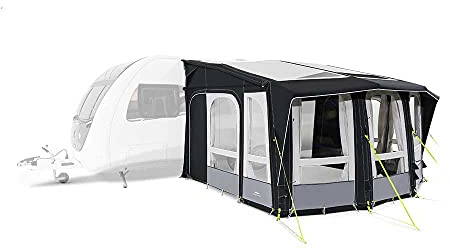 DOMETIC Ace AIR Pro 400 S: RV-Markise, Front- und Heckseitenteile entfernbar, AirFrame-Technologie, Weathershield Pro Material, Polyethylen und Polyester, Schwarz