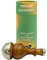 HEALTHANDWEALTH Kansa Wand Détox Visage Bronze/Kansa Wand Masseur pour le corps et les pieds avec manche en bois pour la désintoxication (Capuchon Kansa moyen et mini des deux côtés)