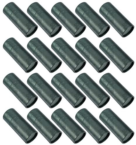 Healifty Lot de 20 pots vides en papier kraft de 50 ml pour huiles essentielles, emballage cadeau tube rond pour crayons, thé, café, cosmétique