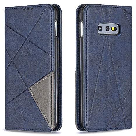 Posanter Coque pour Samsung Galaxy S10E, Housse Portefeuille en Cuir Etui de Protection avec Slim TPU Silicone Bumper Antichoc Magnétique Flip Case, Porte Cartes avec Fonction Support Cover (Bleu)