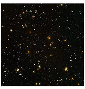 Spiffing Prints Hubble Teleskop - Ultra Deep Field View - Extra Large - Semi Gloss - Gerahmter Kunstdruck Poster