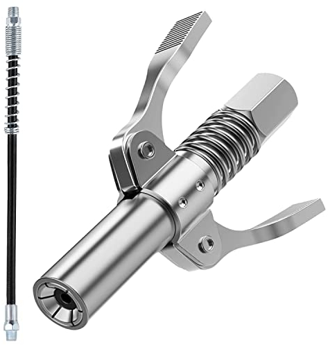 GKZB Fettpresse Mundstück G Coupler für Fettpresse 1/8” NPT Fettpresse Kupplung Mundstück Kupplung Fettpresse für Schmiernippel 10000 PSI Passend für alle Arten von Fettpressen
