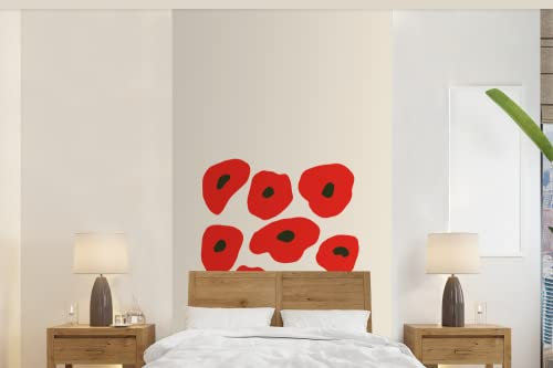 MuchoWow Papier peint Fleurs - Coquelicot - Motifs Papier peint photo 120x240 cm Papier peint imprimé