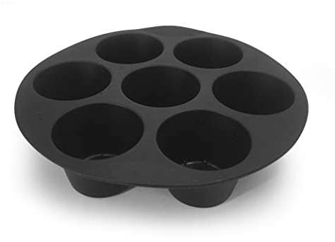 Heißluftfritteuse, Kuchenform, Silikon, hitzebeständig, Mikrowelle, Backform, Muffinform, weiches Kochen, Backformen, Gadget, 7 Zoll