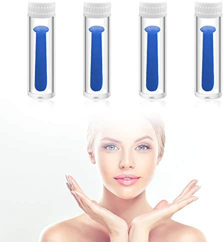 Applicateur Lentille de Contact,Outil Lentilles de Contact,Lentilles de Contact Dissolvant,Ventouse pour Enlever les Lentilles pour Lentilles de Contact Rigides RGP pour Maison Voyage,4 Pièces (Bleu)