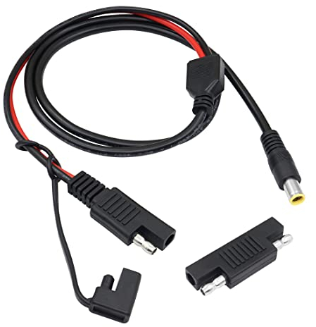 YACSEJAO SAE auf DC 8 mm Kabel 14 AWG 3.3FT SAE-Stecker-Adapter auf DC 8 mm Stecker für Wohnmobil und Solargenerator tragbares Solarpanel