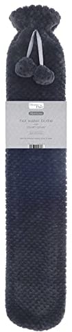 Home Flair Hot Water Bottle | Hot Water Bottle with Cover UK | 2L Long Hot Water Bottle | Warmies Thermal Fleece Hot Water Bottle Cover | Hand Warmers | Foot Warmer