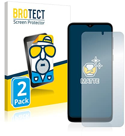 BROTECT Schutzfolie für Motorola Moto E13 | 2 Stück Entspiegelnder Displayschutz Made in Germany Matte Displayschutz-Folie Anti-Reflex Anti-Fingerprint Einfache Montage