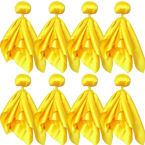 Ahuimeius 8 Pcs Yellow Penalty Flag Football Flags, Referee Flag for Football, Lacrosse, & Flag Football Sports Fan for Football Games Party Accessory Referee Game Party