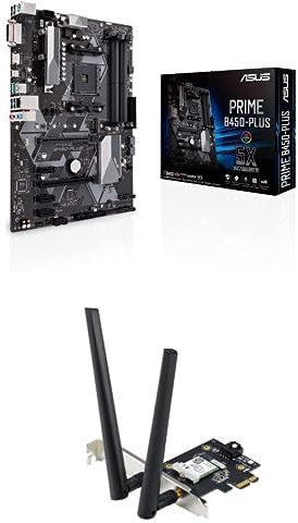 Scheda Madre Asus PRIME B450-PLUS + Scheda Wireless Asus PCE-AX1800