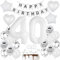 40. Geburtstag Luftballons - Weiß 40 Luftballons - Deko для Frauen und Männer