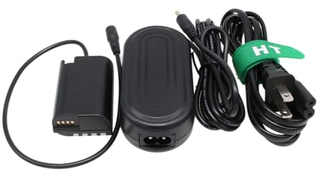 HangTon Adaptateur Secteur DMC-DCC17 pour Panasonic Lumix GH6, G9, G9 II, S5, S5 IIX, GH5m2, GH5S - Appareil Photo Reflex Numérique