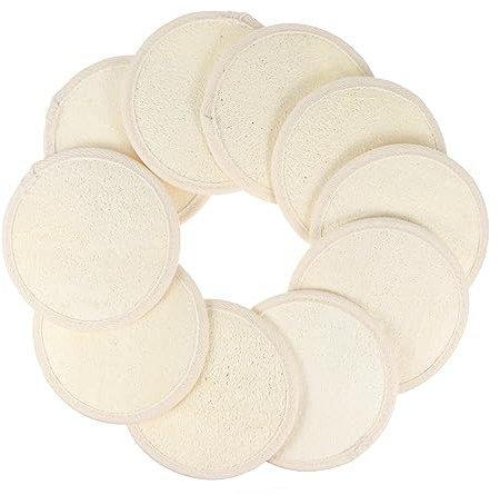 Angoily Soft Exfoliating Bath Tablets 10pcs Loofah Pads for Neck Shoulder Foot