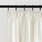 KGORGE Fenster Gardinen Halbtransparent Leinenvorhang 160cm x 140cm(HxB) Leinenoptik Vorhänge mit Kräuselband Kurz 2er Set Wohnzimmer Boho Leinen Hellbeige