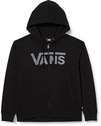 Vans Women's Sweatshirt Drop V Zip-B, Black, M
