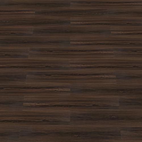 PVC Bodenbelag Selbstklebend Vinylboden Selbstklebende Fliesen Vinyl Holzoptik Bodenaufkleber Wasserdicht Verschleißfest für Küche Wohnzimmer Badezimmer Bräunlich Holz 15X90cm 18pcs