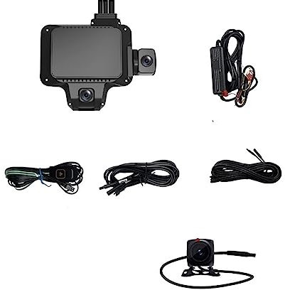 Dash Cam 4G AI Dash Live Video GPS Tracking Remote Monitoring Cloud Storage Wifi Car Recorder Free APP Web Easy Installation(3 Cam 10 years,With 256G SD Card)