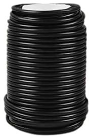 Youfui Soft Plant Wire Plant Twist Ties，66 Feet 3.5mm Soft Plant Ties Gardening Supplies for Supporting Climbing Plants, Tomatoes, Climbing Roses Vines, Stems & Stalks (Black)