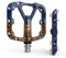 Shredr. Flat Pedale für MTB | Superleichte Flatpedals fürs Mountainbike | In 2 Größen | Nur 320 Gramm | Special Edition Colors (blau/orange, XL)