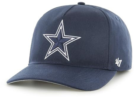 '47 NFL Dallas Cowboys Hitch RF Unisex Baseball Cap, Adjustable Snapback Strap, Team Logo, Colour Navy Blue
