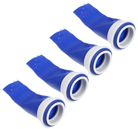 NAMOARLY Geruchsverschluss Duschrinne 4er Set Duschablauf Rückflussverhinderer Dichtungsring Für Waschbecken Und Dusche Effektiver Schutz Gegen Gerüche Und Insekten Blaues Verstärktes Design