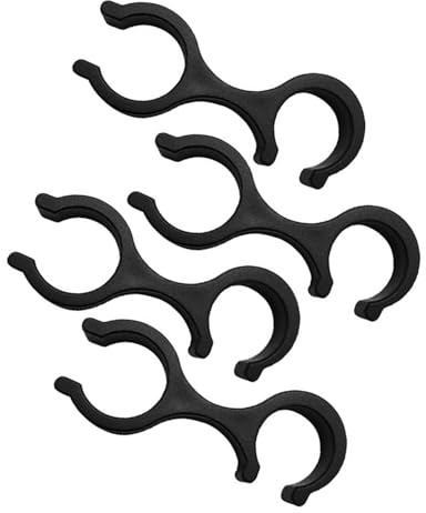 20 Stück Wanderstock Zubehör, Wanderstockklemme, Wanderstöck-Clips, 16mm Alpenstock Handschellen Form Clips, Gehstock-Zubehör, 8-förmiger Doppelstangen-Schnallenverbinder Für Outdoor-Wandercamping
