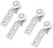 KIBBEH Sliding Closet Door Roller Kit – 4 Pack 20mm Nylon Wheels with Ball Bearings, Quiet & Smooth Gliding for Wardrobe Doors, Curtains & Picture Hanging Systems – Easy Installation, Durable & Corros