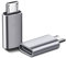 Mugust Adaptador Micro USB a USB C,2 Pack Micro Macho a USB-C Hembra Convertidor para iPhone 16/15 Pro MAX MacBook Air iPad Samsung Galaxy Huawei(Plata)