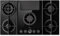 Elica PRF0196341, Plaque de cuisson à gaz avec hotte aspirante intégrée NIKOLATESLA FLAME EVO BL/A/88, Black