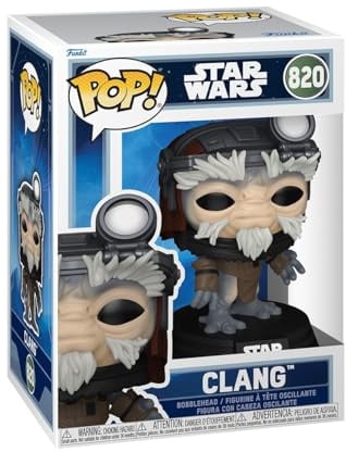 POP Funko Star Wars: Mandalorian & Grogu - Clang | Offizieller Fanartikel und Merch - Vinyl Sammelfigur als Regal Deko - Geschenkidee zum Geburtstag für Fans und Sammler