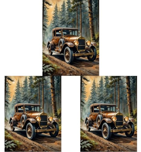 5D Diamond Painting Set Auto 30x40cm DIY Full Full Diamond Painting Set mit runden Perlen für Home Wall Decor