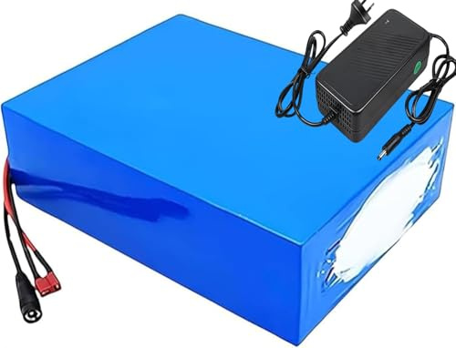 72V 20Ah 20S4P E-Bike Lithium-Ion Battery Pack with Charger, for 1000W-3000W Scooter Electric Bicycle Motor, Lithium Ion Electric Bicycle Battery 72V 20Ah,T+JST