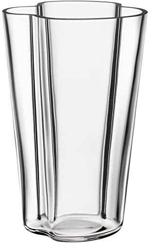 Iittala Vase Aalto 220 mm Klar aus Glas