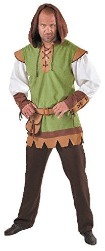 M215260-S grün-braun Herren Robin Hood Jägerkostüm Gr.S