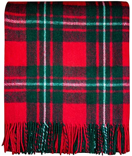 I LUV LTD Tartan Decke Wollmischung Schottisch MacGregor Modern 60 x 72 Zoll