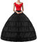 YULUOSHA Damen Lang Reifrock Hochzeit 6 Hoop Unterrock Crinoline Petticoat Fuer Abendkleider Ballkleider Promkleider Hochzeitskleider Brautkleider Vintage Krinoline Underskirt (Schwarz)