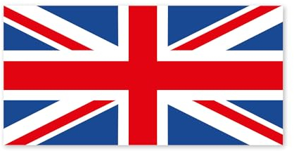 Aufkleber Großbritannien-Flagge I 10 x 4 cm I UK-Flag Union-Jack I Auto-Aufkleber Fan-Artikel England I wetterfest I kfz005