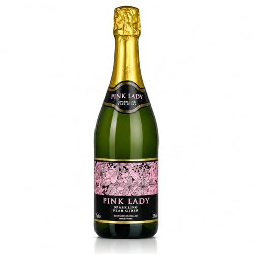 Pink Lady Sparkling Pear Cider, Pack of 3 x 75cl Bottles, 5.0% ABV, Light & Refreshing Sparkling Perry