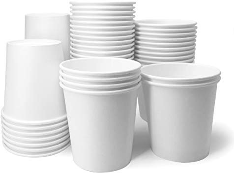 Papernain [2 oz, 200-Count, White Paper Disposable Bath Cups, Mouthwash Cups, Bathroom Cups