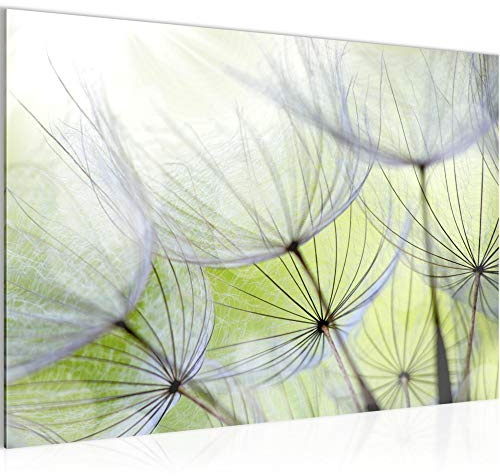 Runa Art Bild Pusteblume Modern Wandbilder Wohnzimmer Schlafzimmer 1 Teilig - Made In Germany - Natur Grün Flur 206115a
