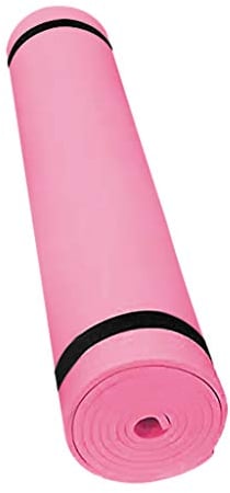 Topgrowth Tappetino Yoga, Tappetino Antiscivolo Spesso 4Mm EVA, Dimagrimento, Pilates, Allenamento Outdoor, Tappetino Fitness, Palestra Casa, 173 X 61 X 0,4 Cm (Rosa)