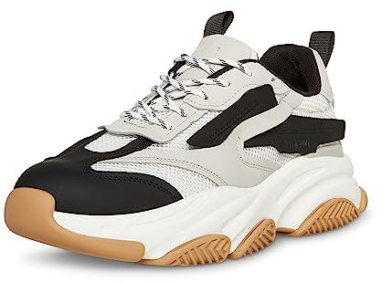 Steve Madden Herren Possess Sneaker, Weiß/Mehrfarbig, 45 EU